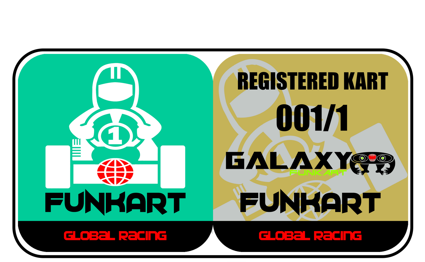 Funkart Complete Race Ready Kart - Galaxy